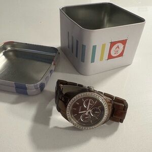 Fossil Dark Brown Chronograph Watch